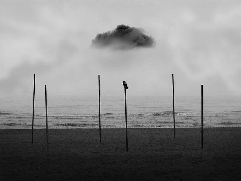 #conceptual #black&white #fineart #art #35photo Dark cloud фото превью