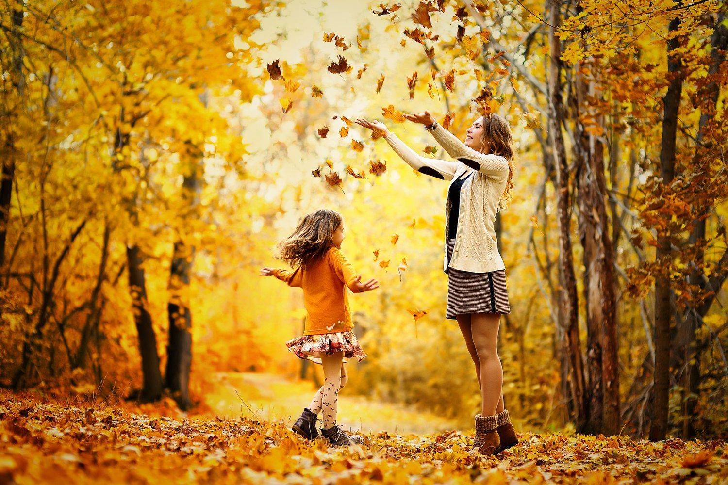 золотая осень  осень семейная фотография, Раевская Елена