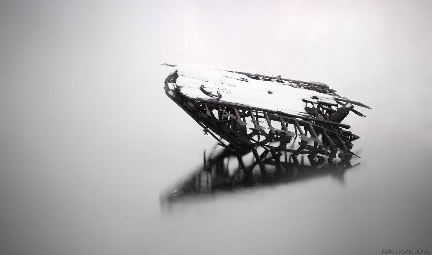 пейзаж,териберка,мурманск,север,россия,путешествие,природа, океан,день,зима,баренцево море,фототур,корабли,кладбище, обстракция,черно-белый, Elena Pakhalyuk