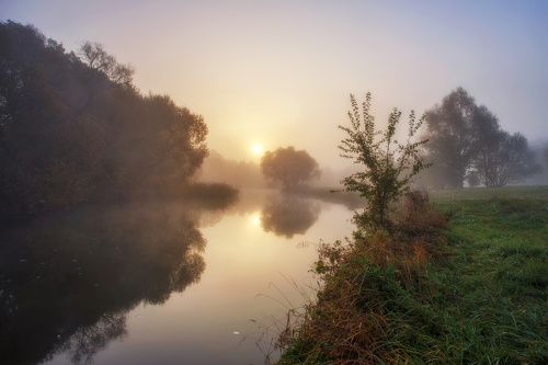 Свислочь ранним утром