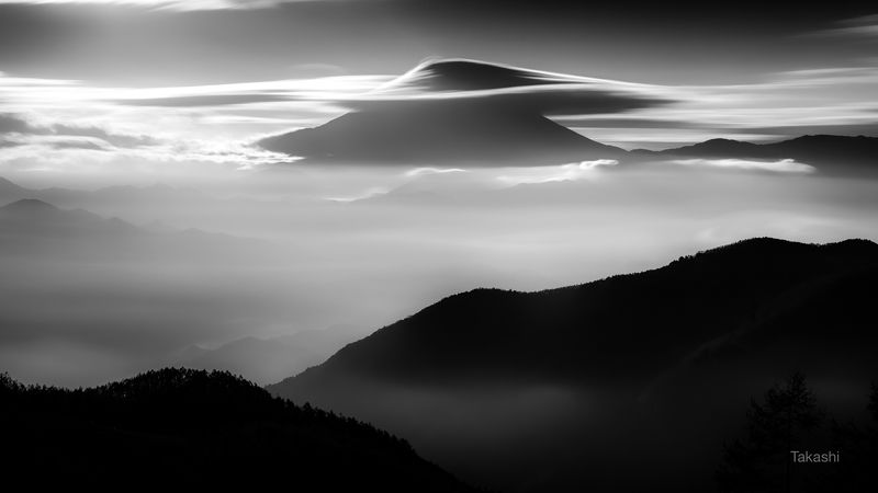 Fuji,mountain,Japan,cloud,amazing,fantastic,long exposure,silky, Silkyscape of Mount Fuji фото превью