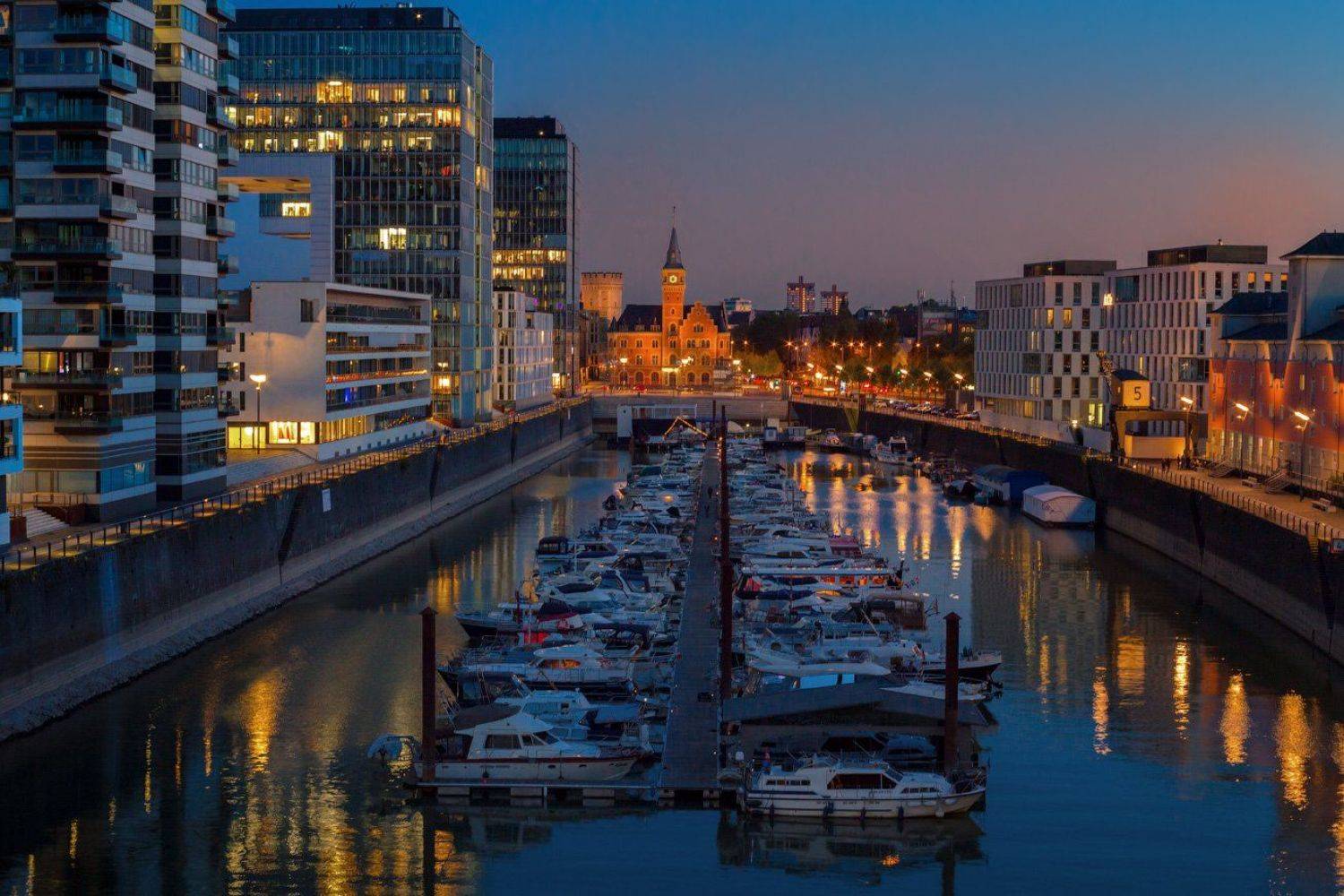 rheinauhafen, k&ouml;ln, кёльн, гавань, река, рейн, Виктор Климкин