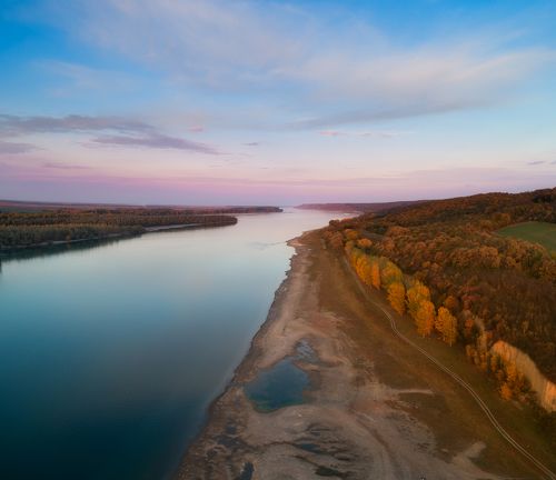 Autumn beauty near Danube river