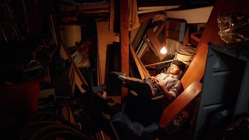 girl, model, silence, sleep, calm, light, trash, thoughts, concentration, darkness, meditation, девушка, модель, тишина, сон, спокойствие, свет, хлам, мысли, концентрация, темнота, медитация In itself фото превью