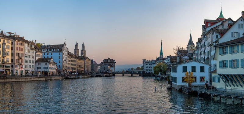 Вечерний Цюрих фото превью