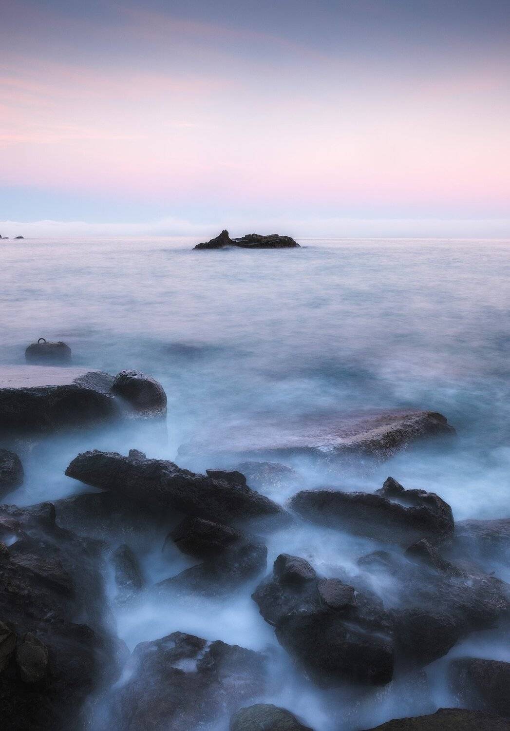 россия, крым, полуостров, пейзаж, природа, черное море, длинная выдержка, берег, камни, заход солнца, закат, сумерки, Оборотов Алексей