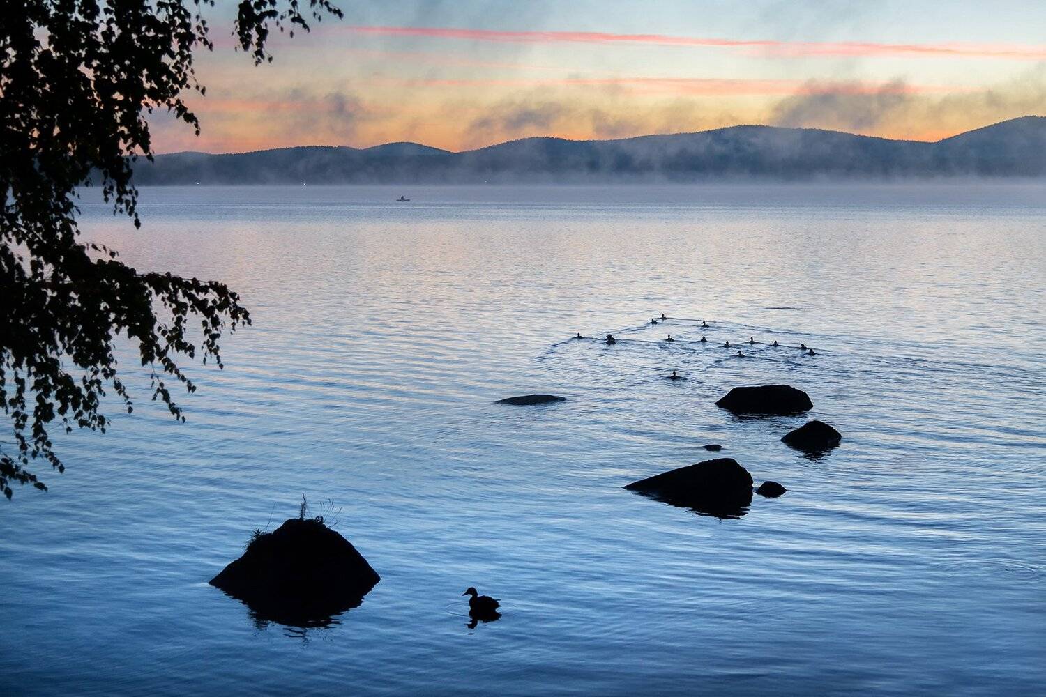 таватуй, озеро, осень, утро, Василий Яковлев