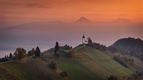 Утро в Юлийских Альпах.