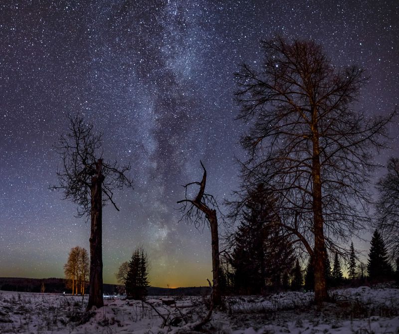 пермский край, астро фото, звезды Звездная ночь фото превью