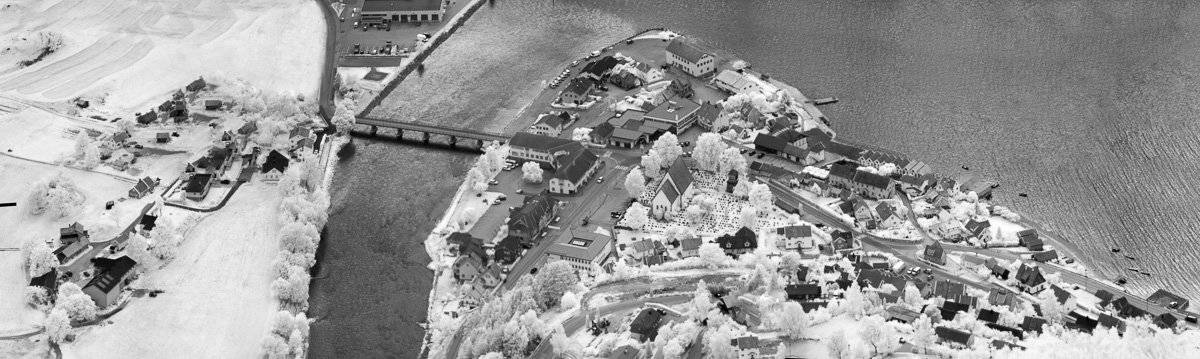 норвегия, аурланд, фото с высоты, инфракрасная фотография, панорама, ir, деревня, фьорд, Сергей Козинцев