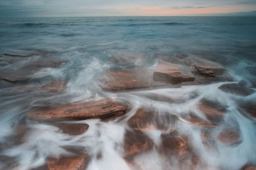 Sea waves paint
