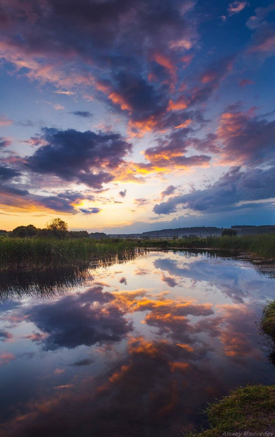 Васильков, Украина, Стугна, река, отражения, Алексей Медведев