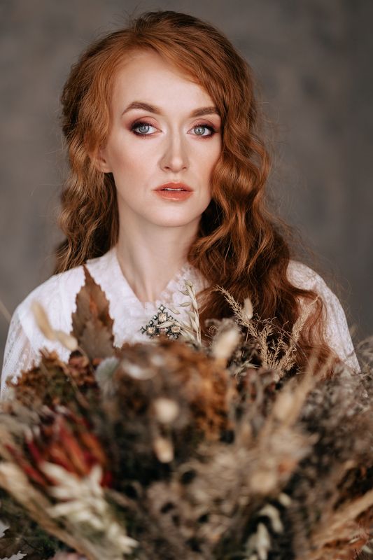 girl, portrait, redhead, russia,  Anna фото превью