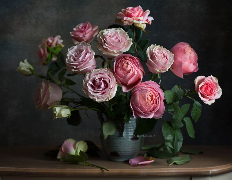 натюрморт, фотонатюрморт, цветы, розы, букет, свет, настроение, алина ланкина *** фото превью