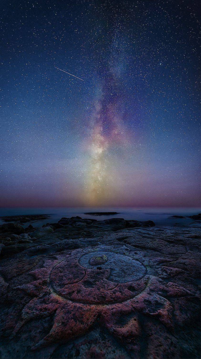 море, звезды, крым, ночь, севастополь, млечный путь, Макс