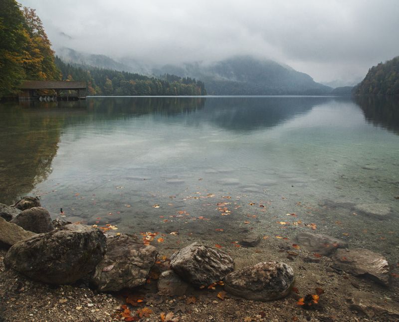 гора; озеро; лес; осень; туризм Звук тишины фото превью