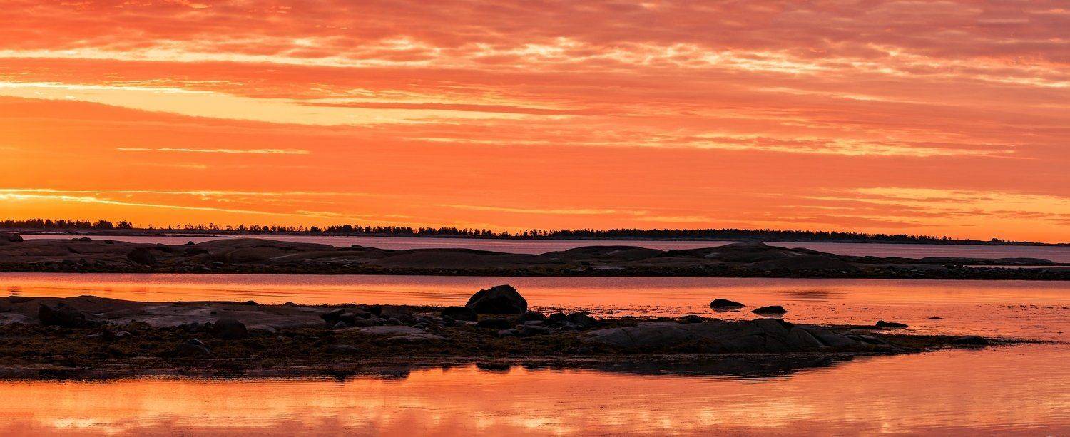 карелия, белое, море, рассвет, Yakovlev Artur