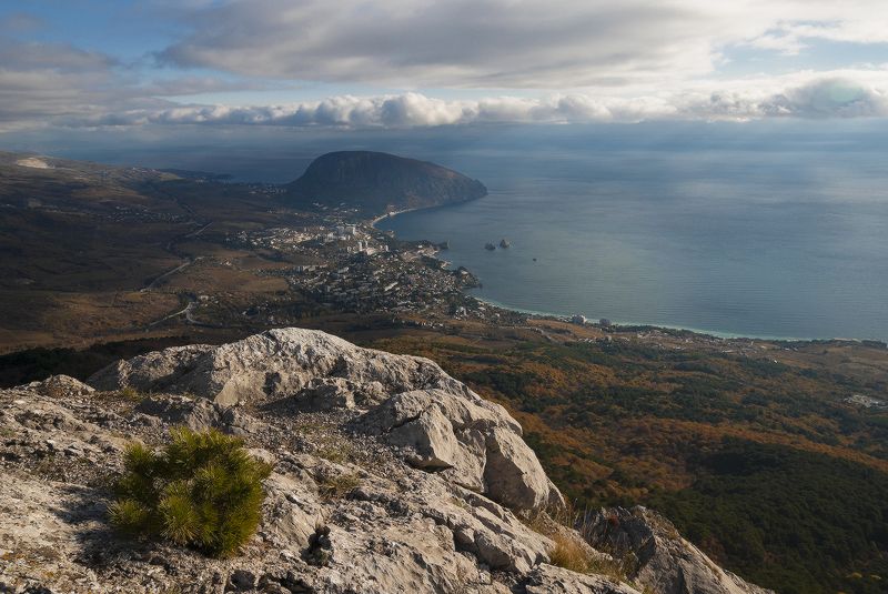 Вид на Гурзуф с высоты Шаан-Кая.... фото превью