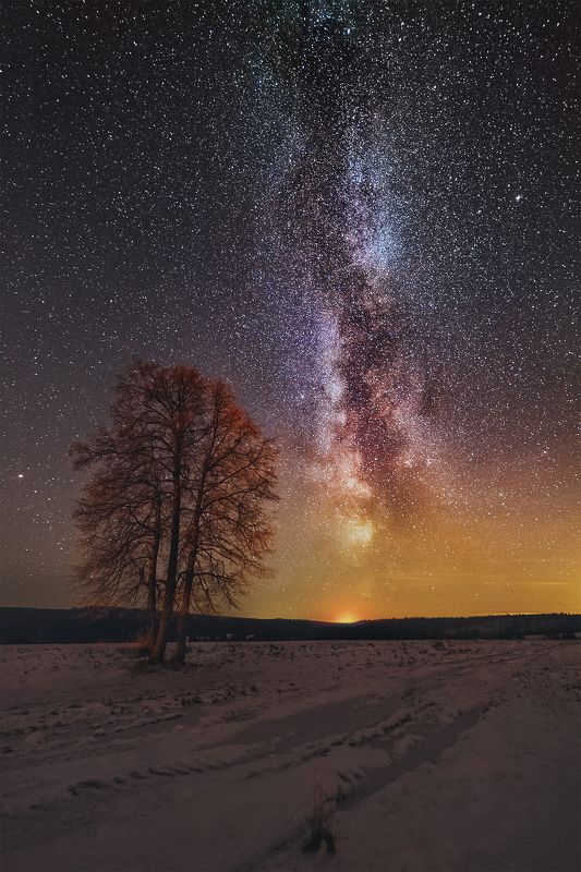 пермский край, ночь, звёзды, млечный путь *** фото превью