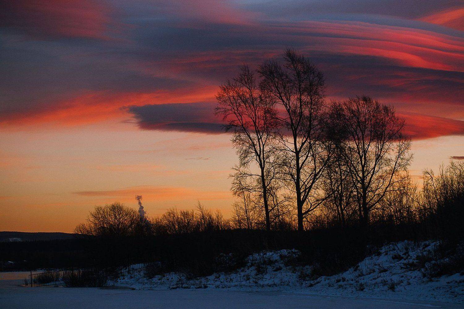 вечер, закат, небо, природа, россия, златоуст, Евгений Толкачёв