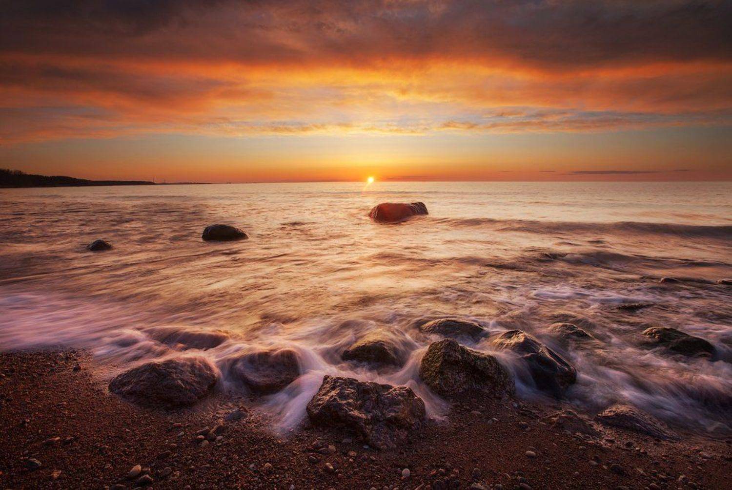 удрия, пейзаж, закат, Aleksandr Kljuchenkow