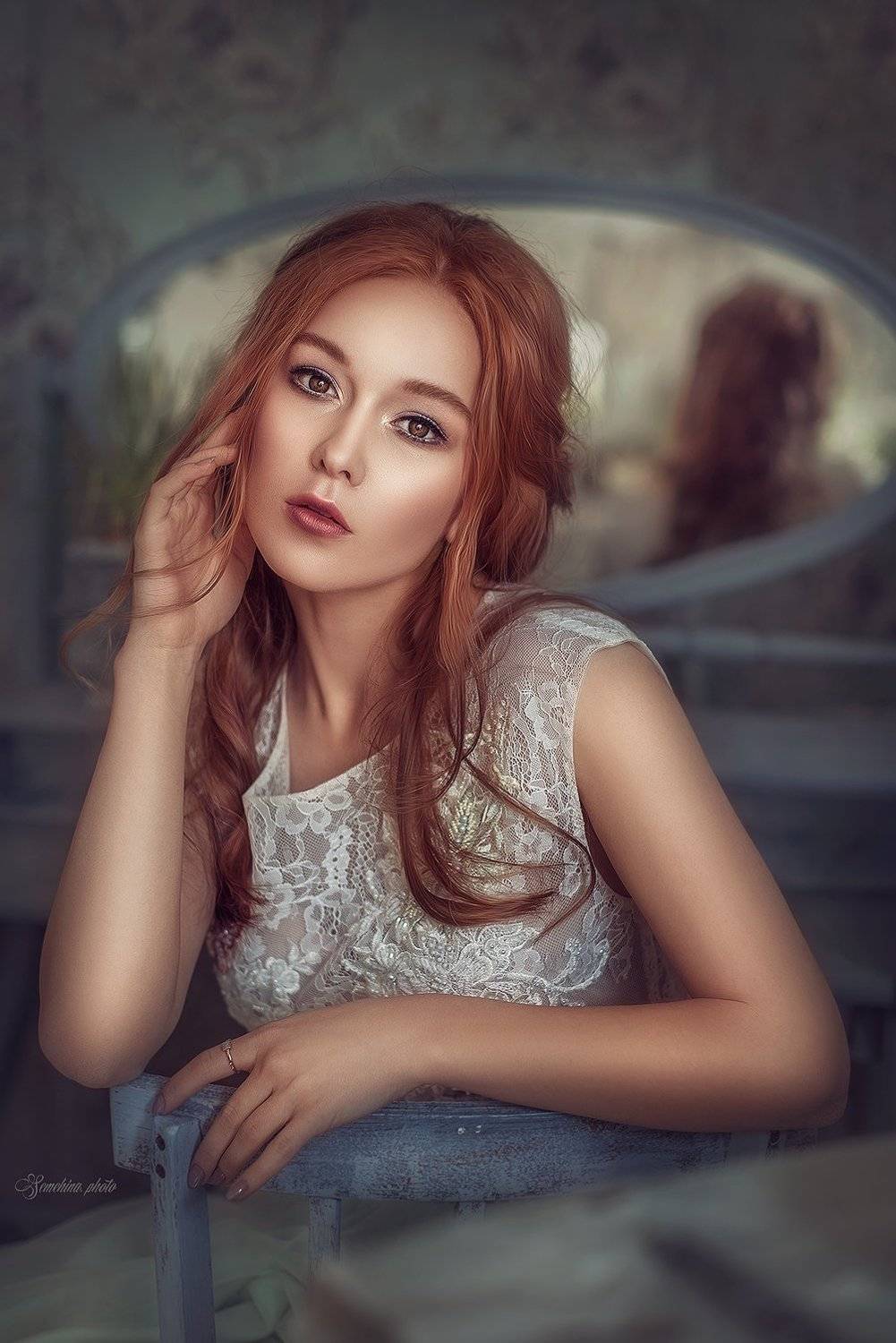 девушка, портрет, винтаж, girl, portreit, vintage, Марина Семёхина