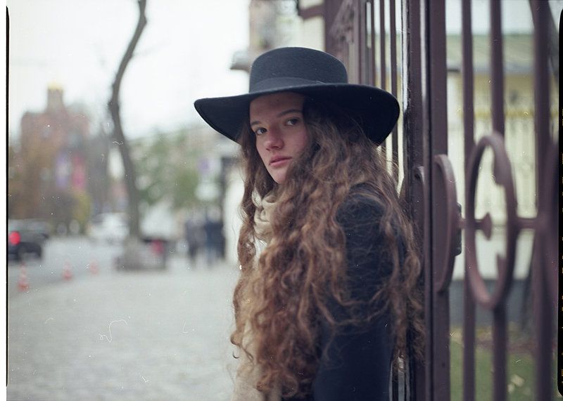 девушка, портрет, взгляд, пленка Marina фото превью