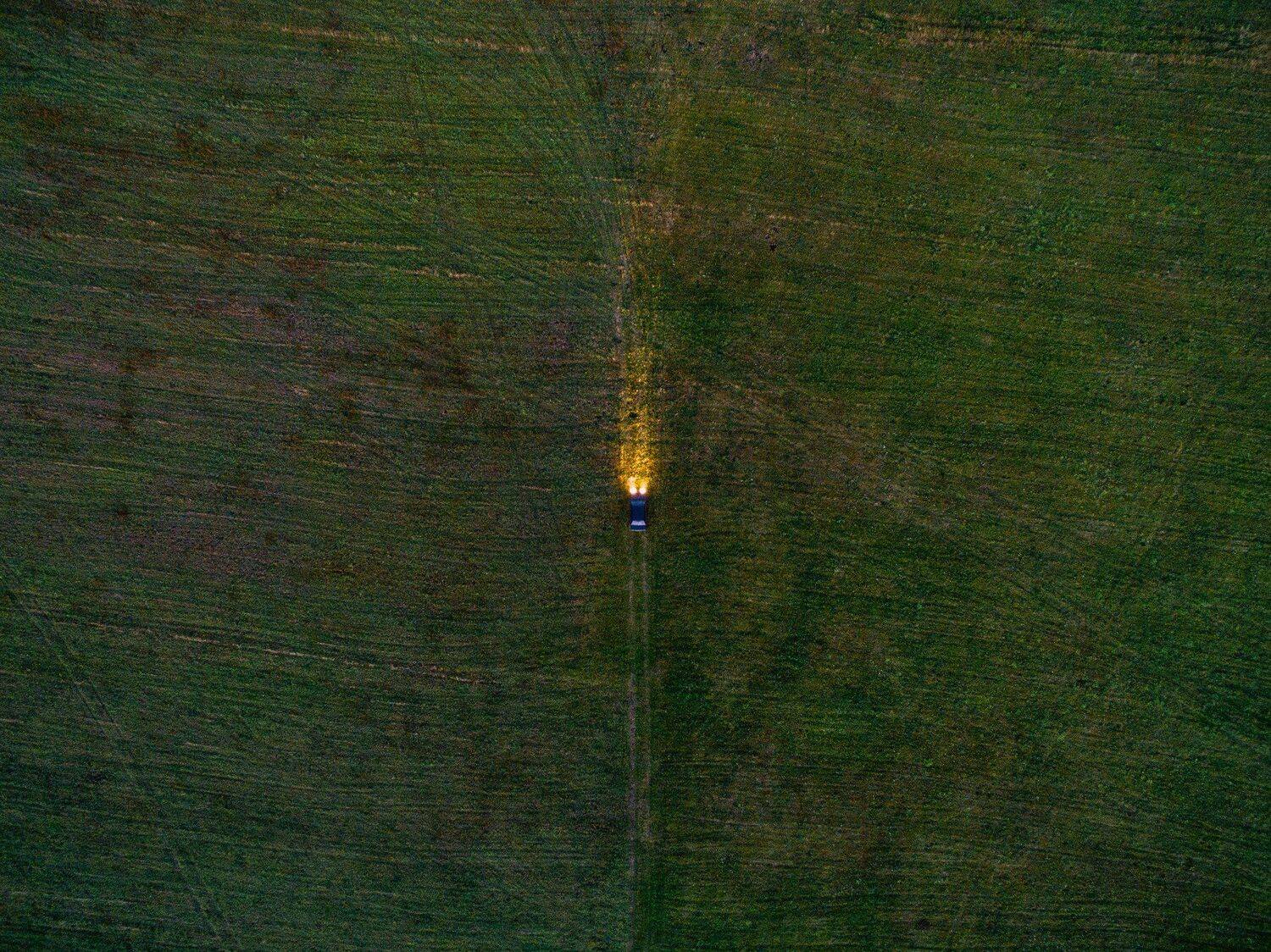 aerial, drone, car, Maksim Tarasov