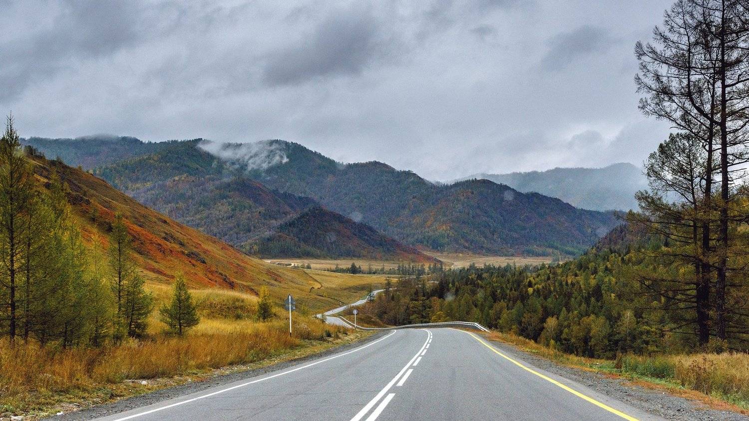 пейзаж, горы, дорога, Чуйский тракт , Александр Потапов