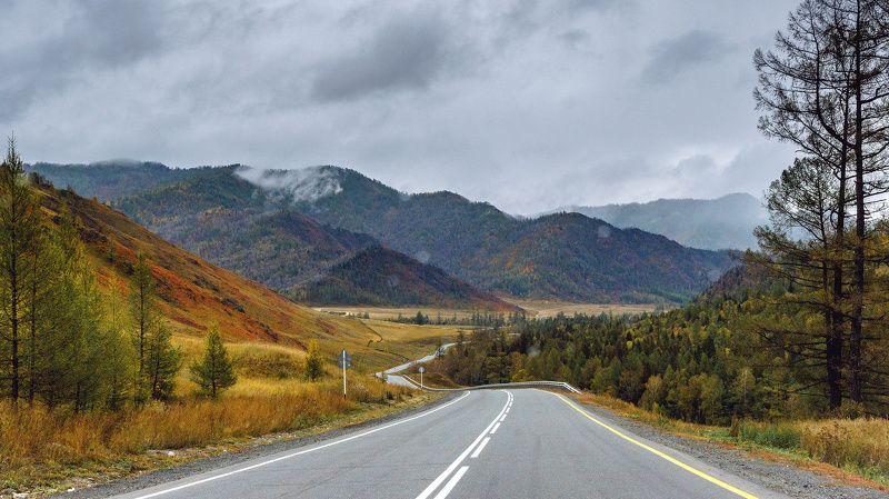 пейзаж, горы, дорога, Чуйский тракт  Красоты  Чуйского  тракта  фото превью