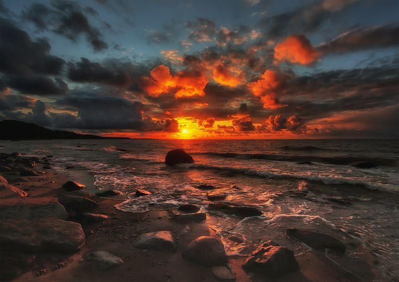 август, пейзаж, закат, ключенков А В Г У С Т фото превью