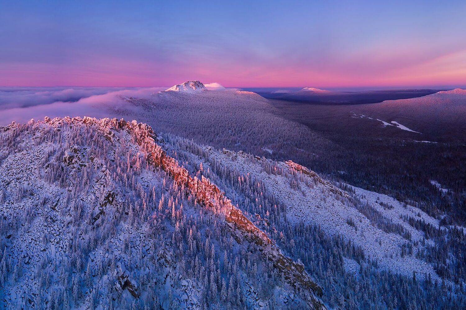 таганай, урал, горы, зима, Василий Яковлев