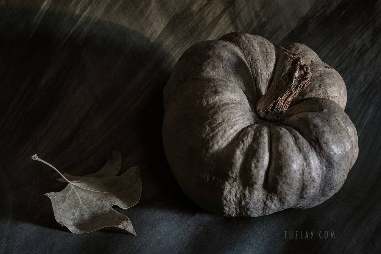 тыква, осень, тени, минимализм, Владимир Тузлай