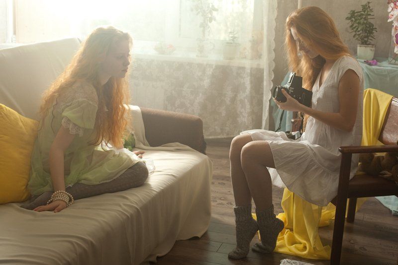 портрет, рыжие, девушки Рыжее утро фото превью