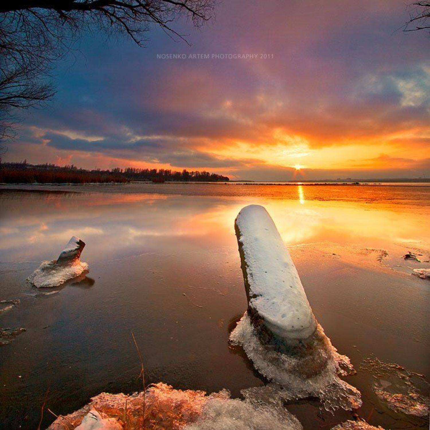 пейзаж, закат, днепр, vadnak