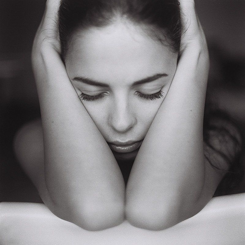 девушка,чб,портрет Портрет девушки фото превью