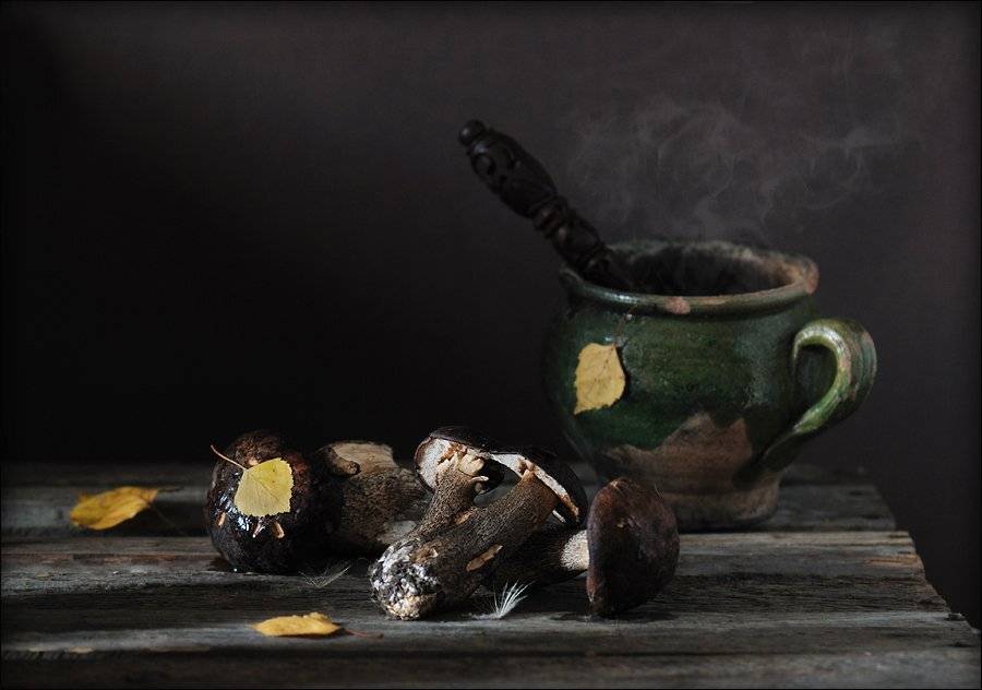 натюрморт,подберёзовики, Елена Соловьёва