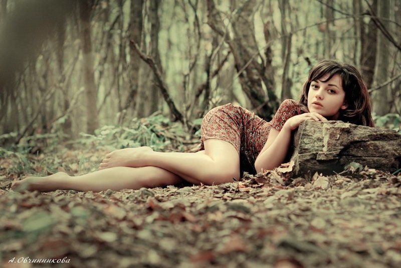 портрет, пленэр, фотосессия, девушка, портрет, эротика, сексуальность, овчинникова, природа, лес, осень вчерашняя осень фото превью