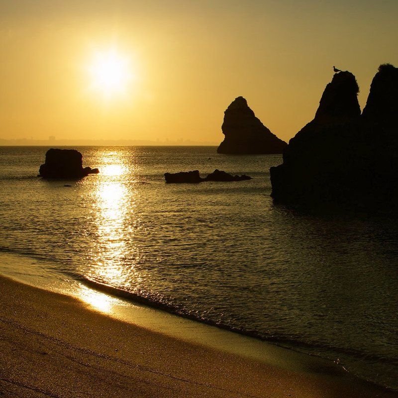 португалия, атлантический океан,  берег Дозорный фото превью