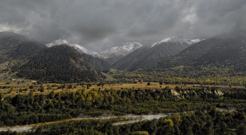осень, горы Уходящая осень фото превью