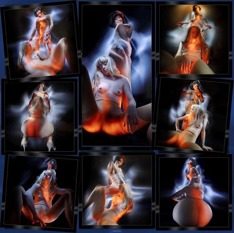 светографика, свет, портрет, akt, nude, ню, обнаженная_натура, гламур Akt... Вертикальная пара... фото превью