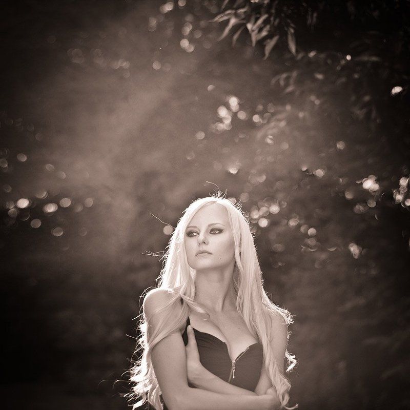 девушка, платье, город *** фото превью