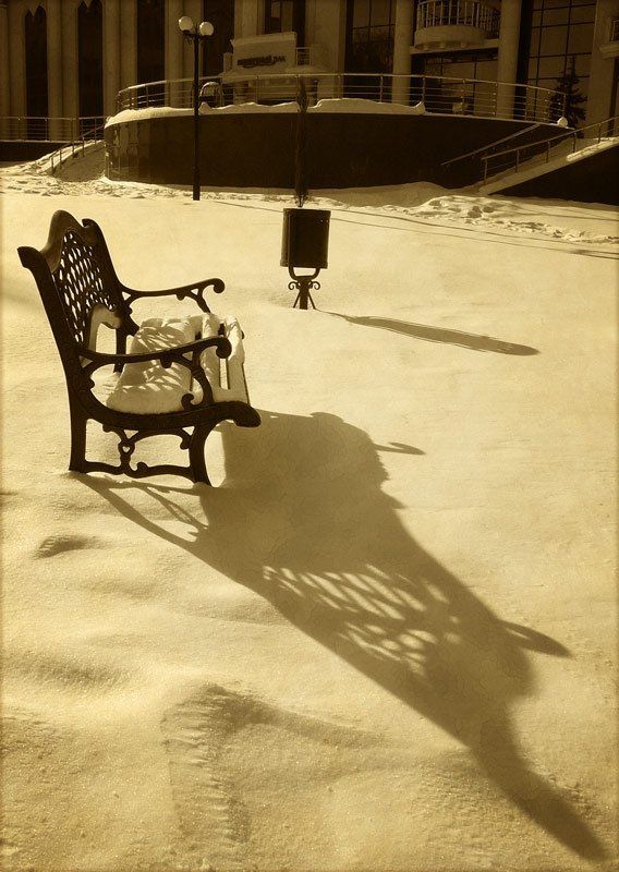 зима, тень, *** фото превью