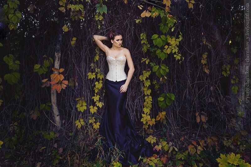 модель, осень, постановка, лес Осень фото превью