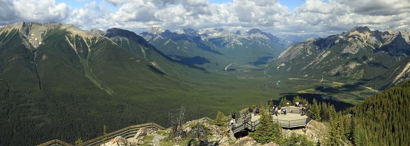 скалистые горы, лес, банф, канада \