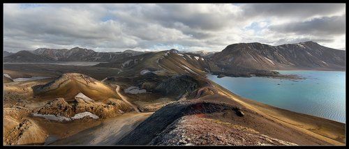 Плато Landmannalaugar .