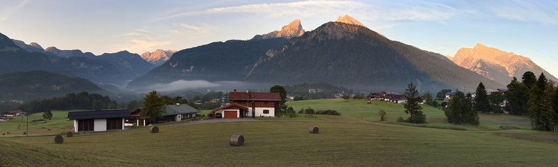 германия, шонау, ам, кёнигзее Утро фото превью