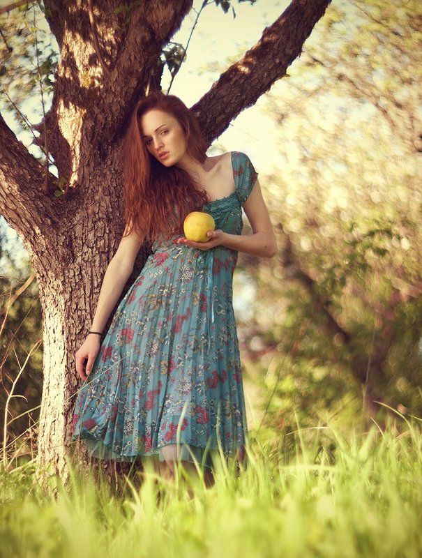 сад, девушка, гелиос 40, гелиос-40, кручение боке, портрет, Аня в саду фото превью