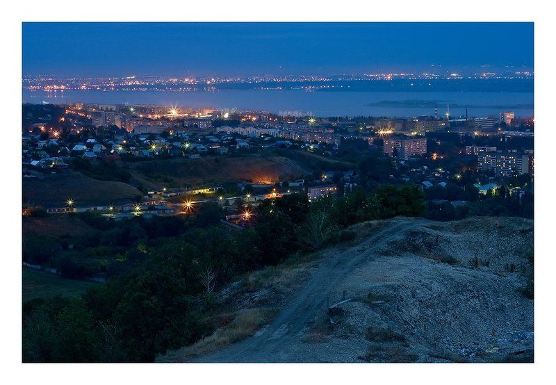 Огни ночного города фото превью