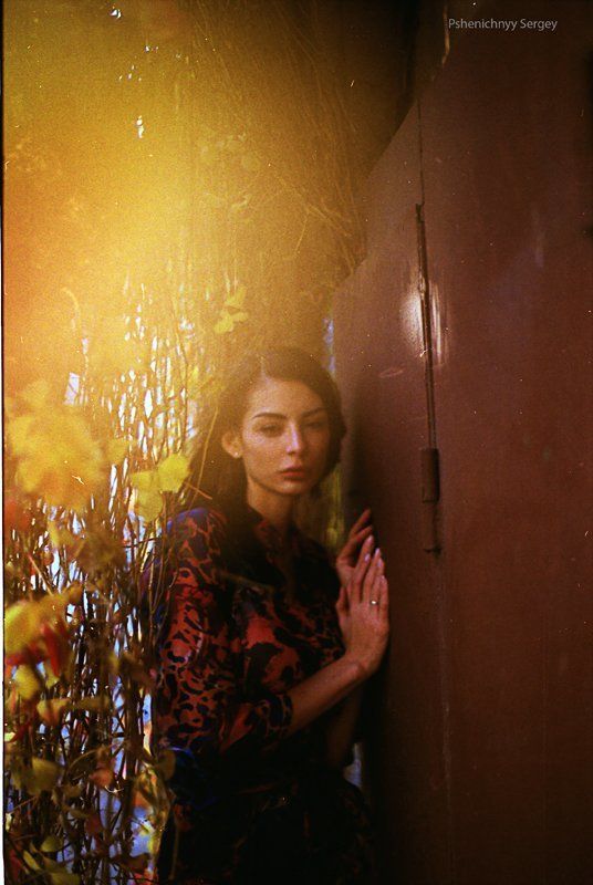 портрет, жанр, пленка, 35 мм, осень В цвете осени фото превью